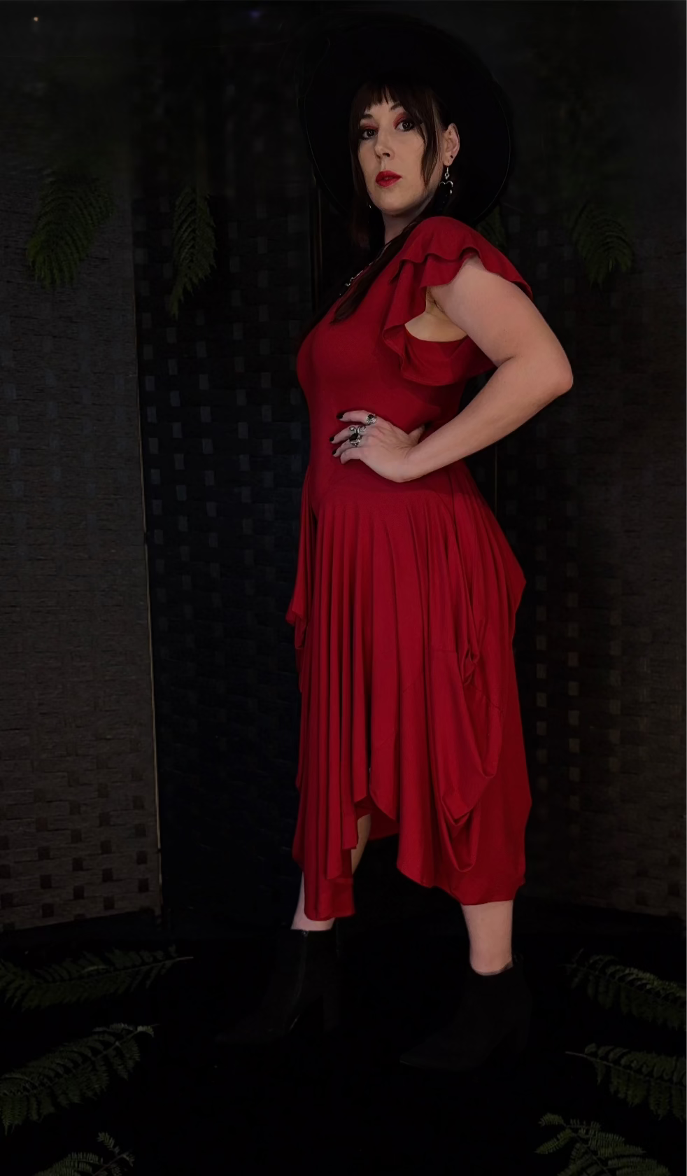 Sibyl Jersey Draped Midi Dress